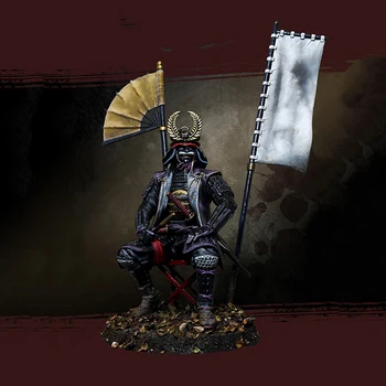 1/18 комплекти модели фигурки на древния воин Токугавы от смола със седалка, Миниатюрен войник в разглобено формата на Неокрашенный