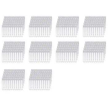 1000 бр. прозрачни пластмасови пробирок с бели завинчивающимися капаци за Контейнери за проби бутилки с нажимными капаци 12x75 мм