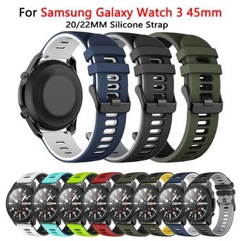 20/22 мм Силикон Каишка За Samsung Galaxy watch 4/Huawei GT 42 мм/46 мм GT2 Pro/2E/GT3/Amazfit GTR 47 мм/42 мм Взаимозаменяеми Гривна