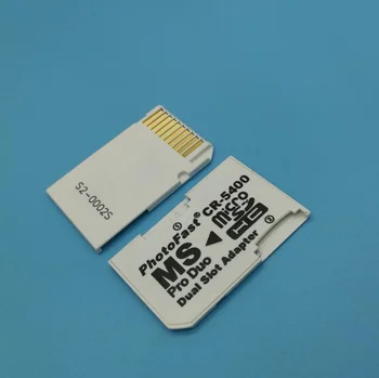 5ШТ 10 БР./ЛОТ CR-5400 microSD, Micro SDHC TF Карта до MS PRO DUO двухслотовый Адаптер За PSP CR5400