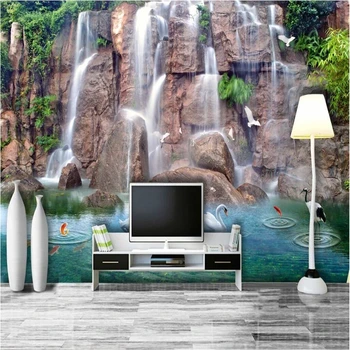 beibehang Custom снимка стикери за стена, производство на вода 3D TV фон тапети papel de parede 3d para sala atacado тапети