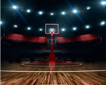 beibehang, големи индивидуални тапети, красива готина баскетболно игрище, 3D дизайн, стенни картини papel de parede