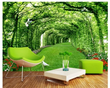 beibehang Съвременната мода стерео самоличността на тапети papel de parede парк гората тревата 3D пейзаж на фона на 3D тапети
