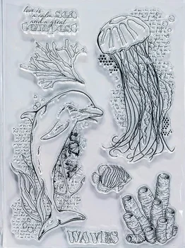 Cartoony Прозрачен печат за scrapbooking от прозрачен силиконов каучук, декор за фотоалбум със собствените си ръце 186