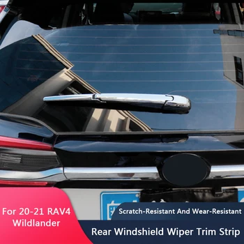 QHCP Украса на Капачки на Чистачките на Задното Стъкло на Колата Rain Wiper Arm Blade Стикер-Лента За Toyota RAV4 2020 2021 Интериорен Аксесоар