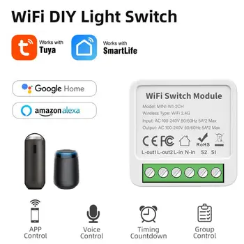 Sasha Mini Smart Switch Модул Wi-Fi Zigbee 2/3/4 Банда Двустранно Управление На Smart Life Работа С Алекса Home Yandex Алис