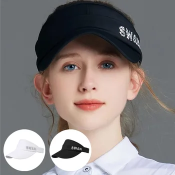 SG, женски празни бутилки за голф в корейски стил, дамски солнцезащитная Регулируема спортна шапка, Градинска шапка за голф, със защита от ултравиолетови лъчи, впитывающая пот