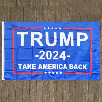 xvggdg Флаг Тръмп 2024 с двустранно принтом Флаг на Доналд Тръмп ще Запази Америка Велик Доналд за президент на САЩ