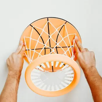 Баскетболна топка, с обръч от стиропор, забавни мини-баскетболна топка, комплект за игра на баскетбол в помещението, Складное баскетболното пръстен за таван