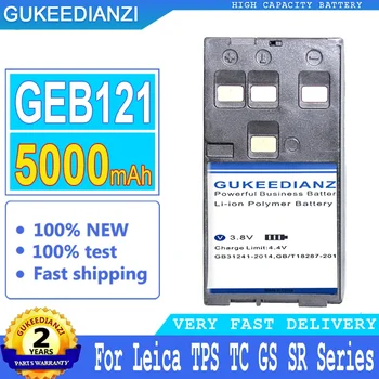Батерия GUKEEDIANZI GEB121 за Leica TPS Серия TC GS SR, тотална станция, Батерия с Голям капацитет, Обхват на уреда, 5000 mah