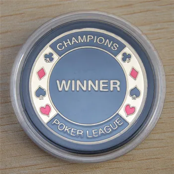 Безплатна доставка на 5 бр./лот, шампионската Лига по покер/Победител покер карти, защита, Златна монета казино