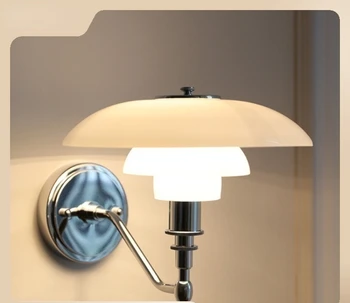 Датски дизайнерски стенен лампа Ph в скандинавски стил, хол, трапезария, разтегателен диван, ТВ-на фона на Стъклена стена, Нощна лампа за спални