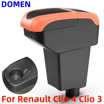 За Renault Clio 4 Скоростна Подлакътник Renault Captur Clio 3 III IV Кутия За Съхранение на Аксесоари USB Многофункционална Кутия Подлакътник clio4 clio3