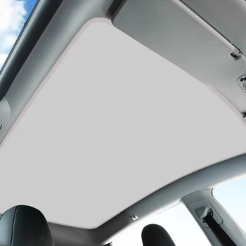 За Tesla Model Y 2021-2022 Сгъваема стъклена козирка на покрива, който предпазва от слънце, с защелкивающейся защита стъклен покрив, Автомобилни Аксесоари