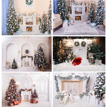 Коледен фон за снимки в ШУОЖИКЕ, Коледно дърво, подпори за фото студио 710 CHM-101