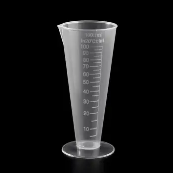 Лаборатория за бутилка 1БР 100 мл, Пластмасова мерителна чашка за лабораторна кухня, отпи глътка M5TB