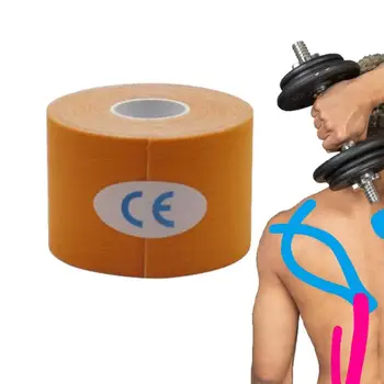 Лентата за подпомагане на мускулите поддържащи Еластични ленти Кинезиологический бандаж за стягане на мускулите, хвърляне на спортна лента за йога и спорт