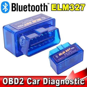 Мини Bluetooth ELM327 V2.1 Автоматичен OBD Скенер, Четец на код на Инструмента за Диагностика на Автомобила Super ELM 327 Протоколи За Android OBDII