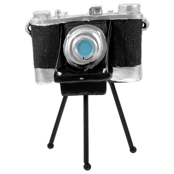 Модел камера на статив Модел камера от смола Статуя на камерата Реквизит за снимки Декор десктоп рафтове