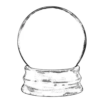Ноември 2022 г. Нов Прозрачен печат с изображение Кристална топка в ретро стил, за производство на хартиени поздравителни картички за scrapbooking Без метални щанци