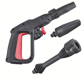 Пистолет за Високо Налягане Drision Small Trigger Handle с Турбо /Регулируема Дюза и Комплект къси Пръчки за Автомивка Nilfisk / Bosch / Stihl