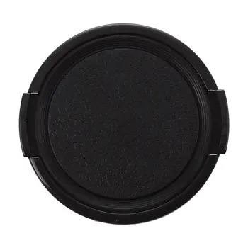 Пластмасова странична скоба за камера на предния капак на обектива Защитен калъф Черен 49 мм