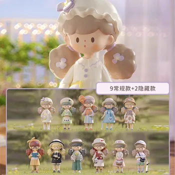 Потвърдете стилове Kawaii Molinta Popcorn Sister Spring List Series Blind Box Фигурки, Играчки Кукли Коледен подарък за деца Момичета