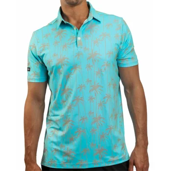 риза с къси ръкави с модерен принтом sunday swaggerMen, лятна риза за голф игрище на открито с къси ръкави, ежедневни тениска F4 racing