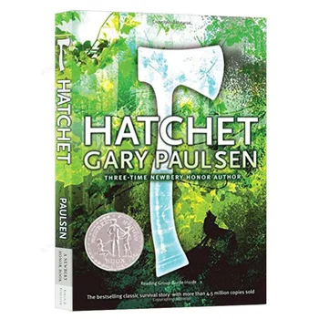Ръчна брадва за момчета Hatchet Hatchet Награда Нюбъри Детска книжка с картинки на английски език Оригиналната английска книга