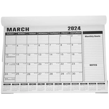 Стенен Календар Офис Консумативи Ежедневното Използване на Месечни Прост английски Баня висящи аксесоари