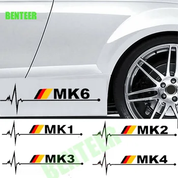 Стикер за автомобил колата 2 елемента за Volkswagen Golf1 Golf2 Golf3 Golf4 MK5 MK6 MK7 MK8 Автоаксесоари