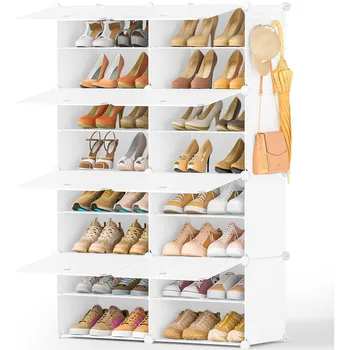 Съхранение на обувки, 8-Различен Органайзер за Стелажи за обувки в Гардероба, 32 Двойки Рафтове За Обувки, шкаф за Обувки, Органайзер за обувки в Коридора, Спалнята и т
