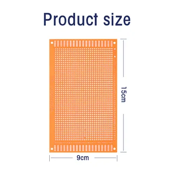 Универсална печатна платка с размери 1 бр. 9x15 см за едностранна печатна платка 9 *15 cm жълт цвят