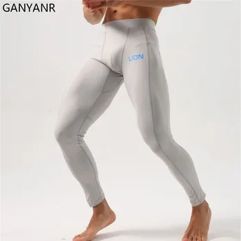 Чорапи за джогинг GANYANR мъжки спортен костюм за фитнес, компресия панталони-карго, футболни баскетболни гамаши за фитнес, спортни