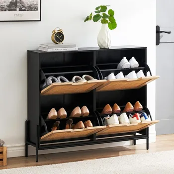 Шкафове за обувки Организация на обувки Дъб рафт за обувки, Закачалка за обувки, шкафове за дневна, Органайзер, стойка за корпусна и мека мебел, шкафове купе, багажник
